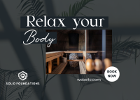 Relaxing Body Massage Postcard Image Preview