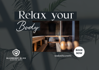 Relaxing Body Massage Postcard Image Preview