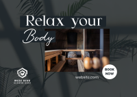 Relaxing Body Massage Postcard Image Preview