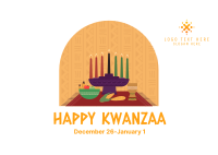 Kwanzaa Window Postcard