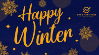 Simple Winterly Greeting Animation