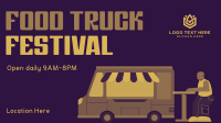 Retro Food Truck Festival Animation