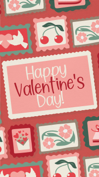 Rustic Retro Valentines Greeting Instagram Story
