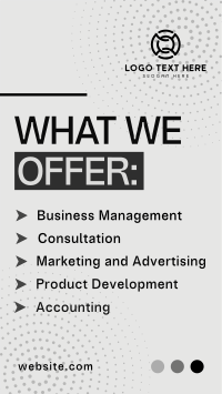 Corporate What We Offer Instagram Story Design