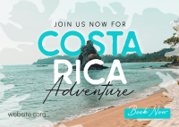 Welcome To Costa Rica Postcard Image Preview