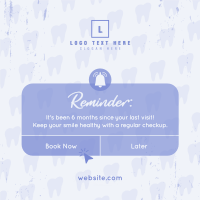 Dental Checkup Reminder Instagram Post