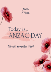 Anzac Day Message Flyer