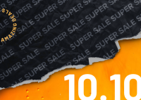 10.10 Ripped Super Sale Postcard Design