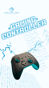 Sleek Gaming Controller Instagram Reel Image Preview