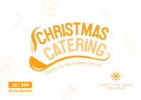 Christmas Catering Postcard