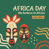 Africa Day Masks Instagram Post