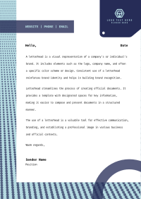 Dotted Perspective Letterhead