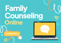 Online Counseling Service Postcard