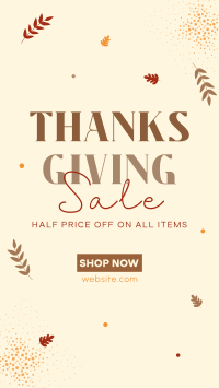 Thanksgiving Sale Instagram Story