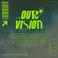 Grunge Our Vision Instagram Post Design