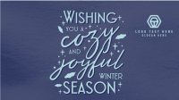 Snow Winter Greeting  Facebook Event Cover