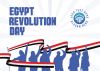 Celebrate Egypt Revolution Day Postcard