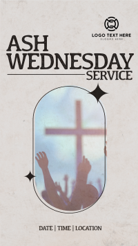 Retro Ash Wednesday Service TikTok Video