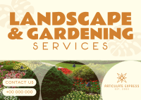 Landscape & Gardening Postcard