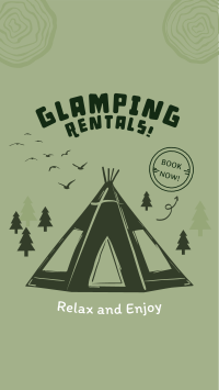 Weekend Glamping Rentals Instagram Story