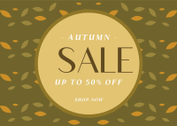 Autumn Flash Sale Postcard