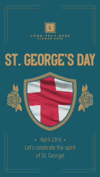 St. George's Day Celebration Instagram Story