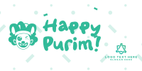 Purim Day Twitter Post