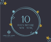 Starry New Year Countdown Facebook Post