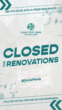 Generic Closed for Renovations Instagram Story