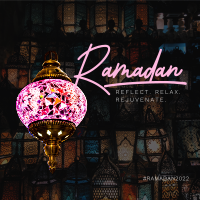 Ramadan Stained Lamp Linkedin Post