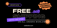 Worldwide Shipping Promo Twitter Post