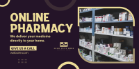 Pharmacy Delivery Twitter Post Design