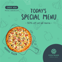 Today's Special Pizza Instagram Post Image Preview