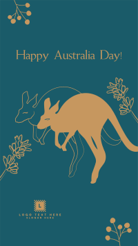 Australia Day Kangaroo Instagram Story