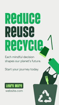 Reduce Reuse Recycle Waste Management YouTube Short