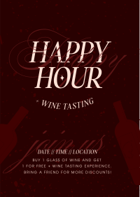 Luxury Winery & Bar Flyer