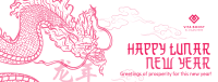 Prosperous Lunar New Year Facebook Cover Image Preview