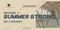 Summer Fitness Promo Twitter Post