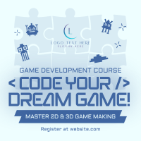 Game Development Course Instagram Post example 1