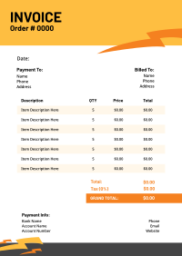 Energy Company Invoice