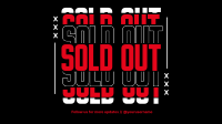 Sold Out Announcement Facebook Event Cover