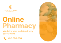 Modern Online Pharmacy Postcard