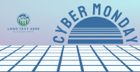 Vaporwave Cyber Monday Facebook Ad