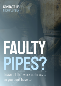 Faulty Pipes Flyer