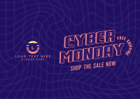 Vaporwave Cyber Monday Postcard