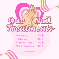 Nail Treatments List Instagram Post