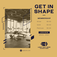 Gym Membership Instagram Post Design
