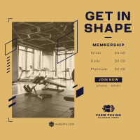 Gym Membership Instagram Post Image Preview