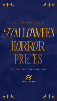 Vintage Halloween Sale Instagram Reel Design