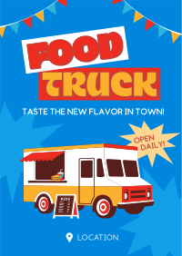 Playful Food Truck Festival Poster